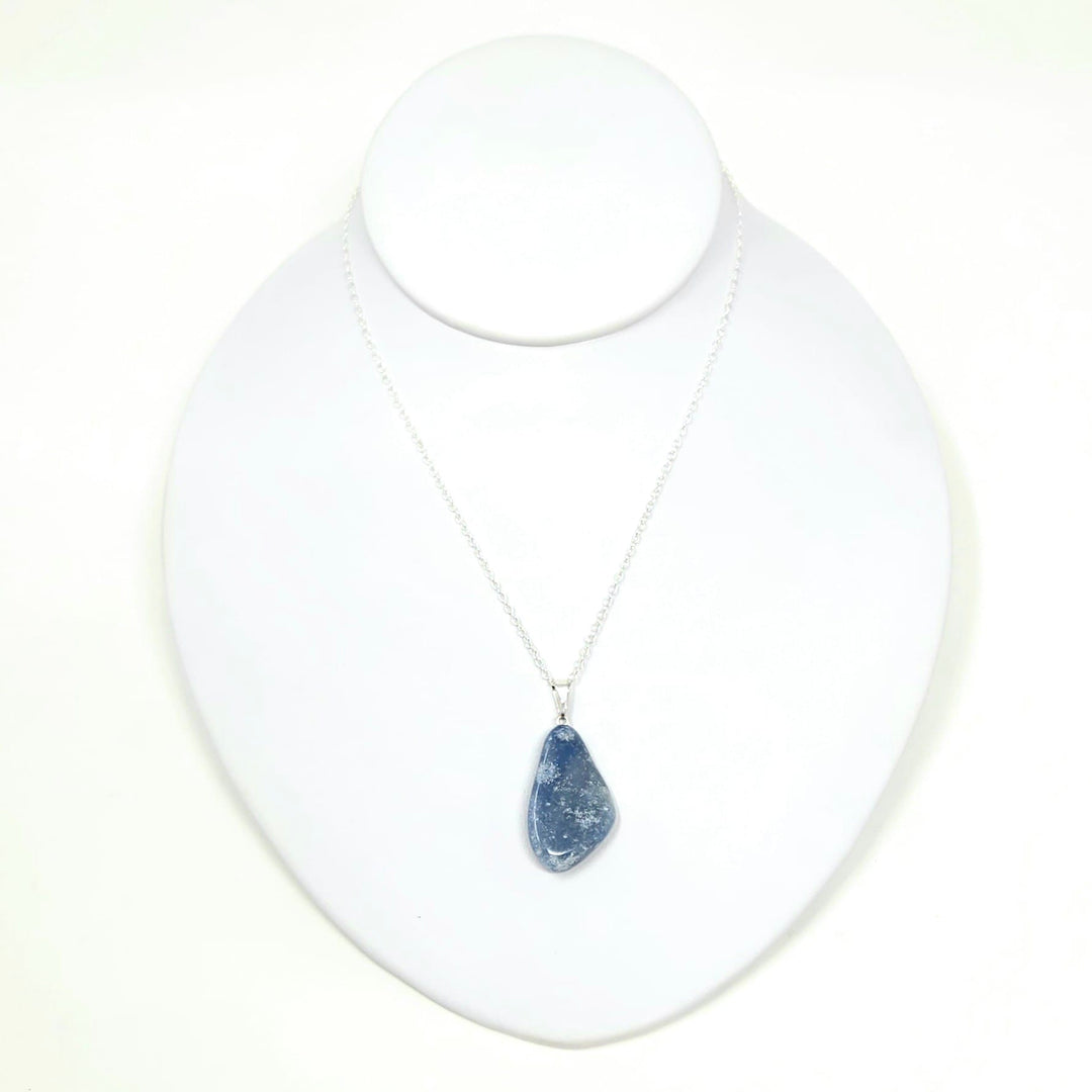 Blue Quartz Tumbled Pendant | The Harmony Store Tumbled Stone