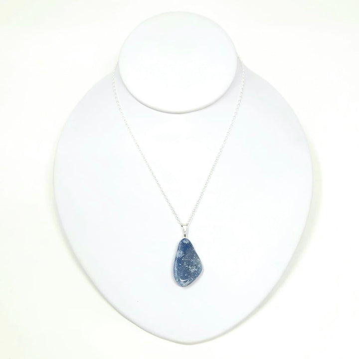 Blue Quartz Tumbled Pendant | The Harmony Store Tumbled Stone