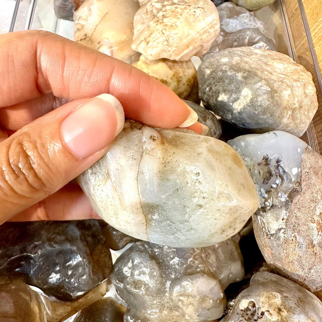Botswana Agate River Polished | The Harmony Store botswana agate