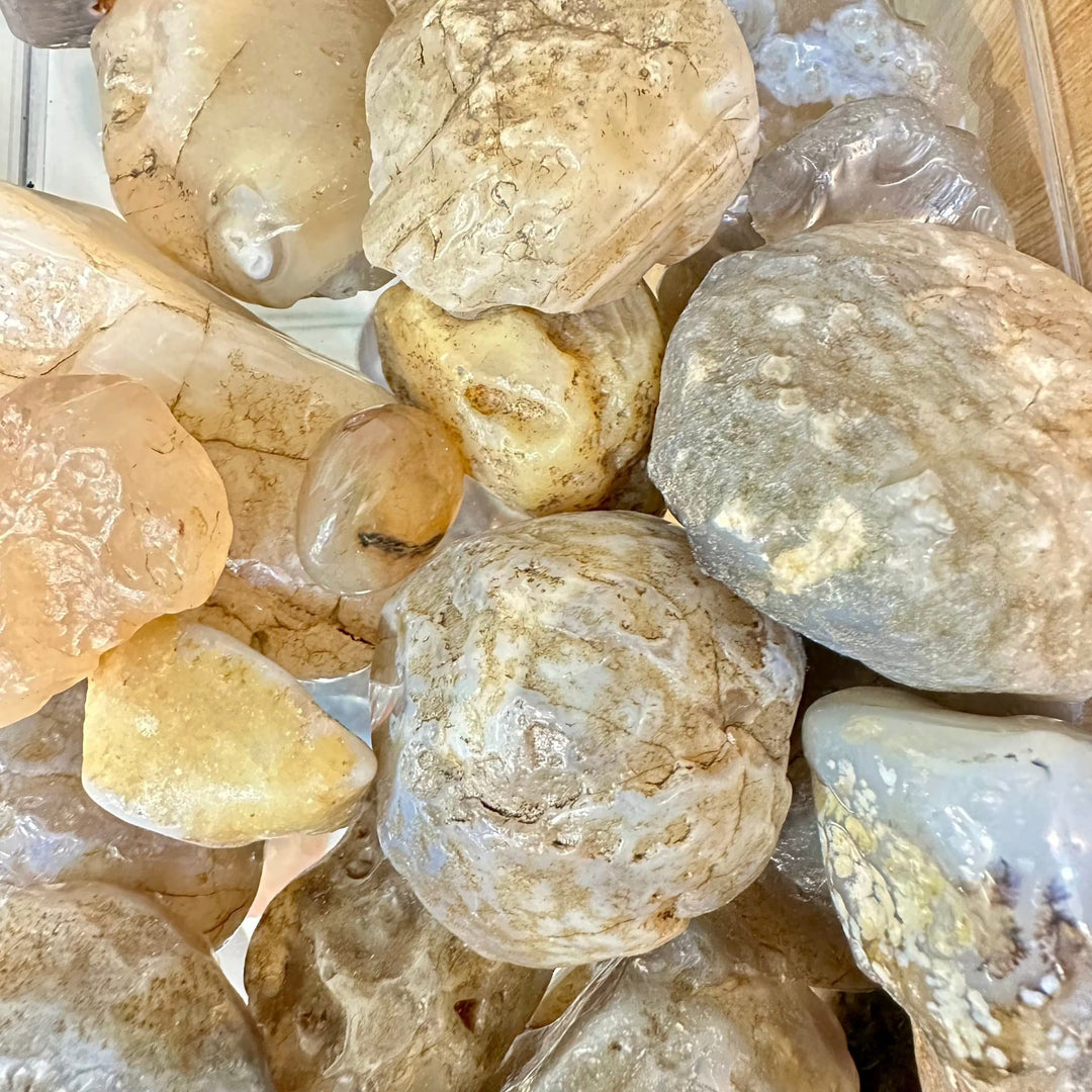 Botswana Agate River Polished | The Harmony Store botswana agate