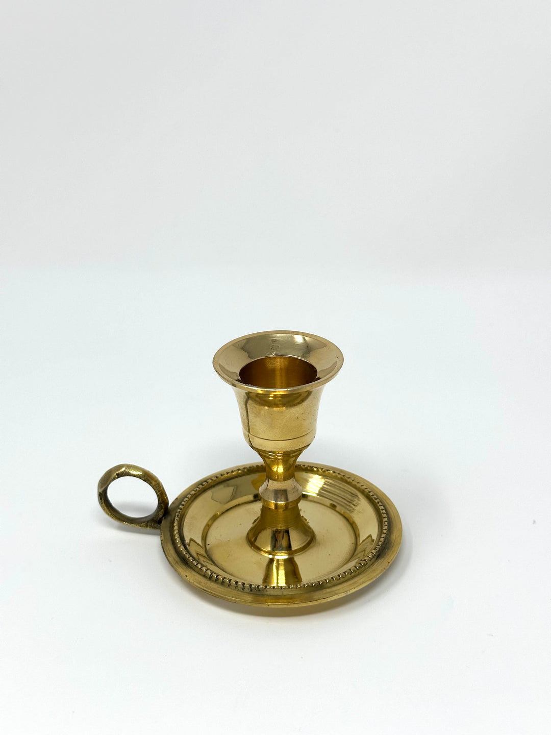 Brass Chamberstick Single Candle Holder | The Harmony Store