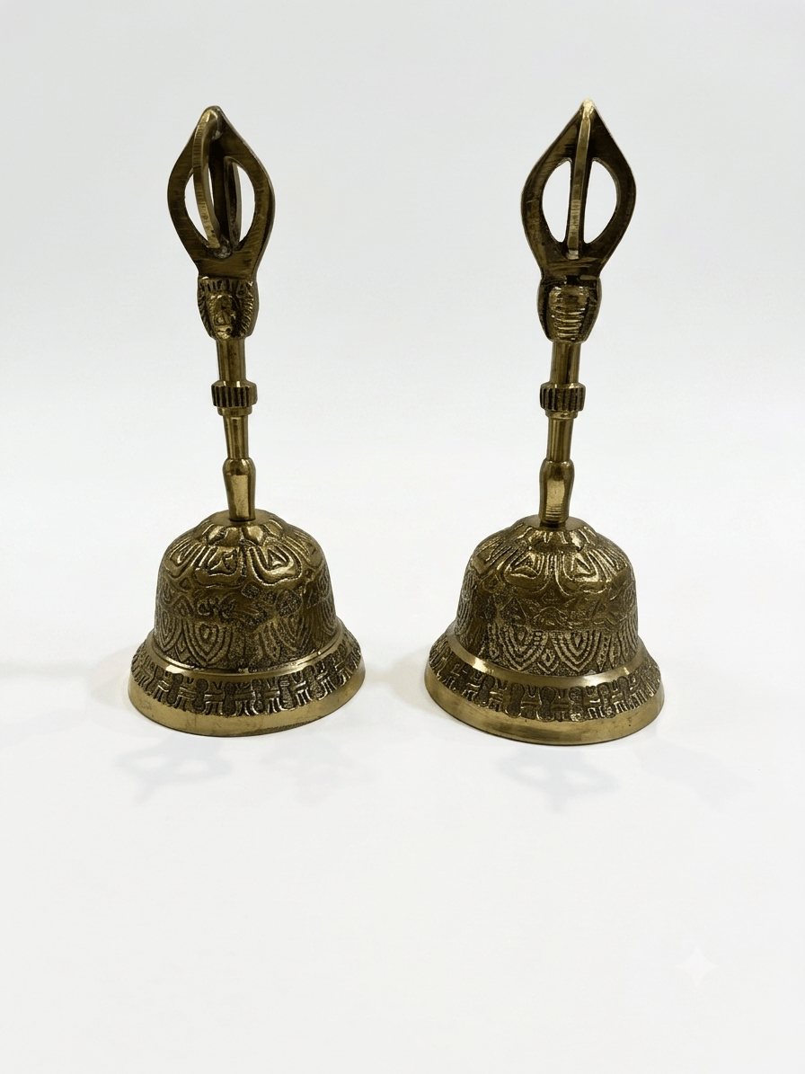 Brass Tibetan Bell | The Harmony Store Home Decor