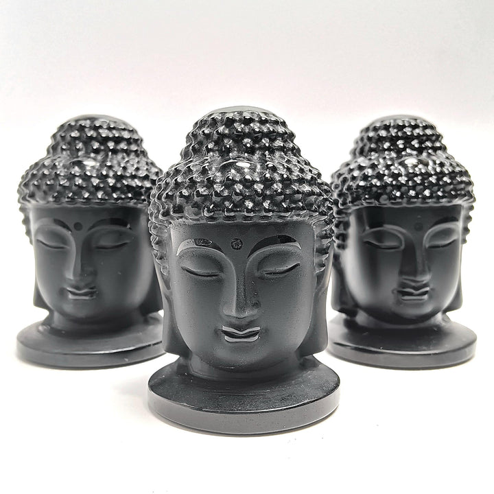 Buddha Head-Black Obsidian - The Harmony Store