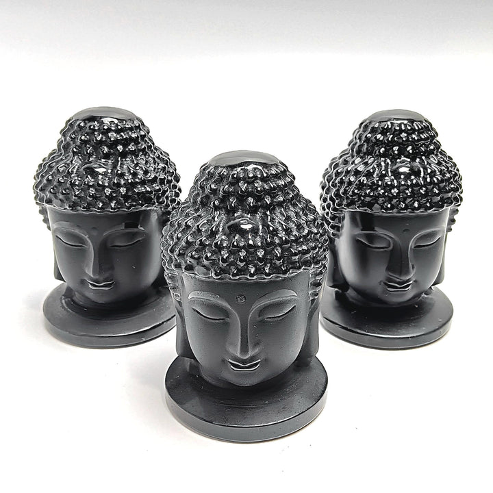 Buddha Head-Black Obsidian - The Harmony Store