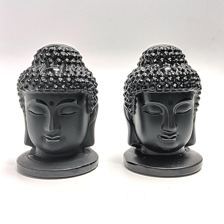 Buddha Head-Black Obsidian - The Harmony Store
