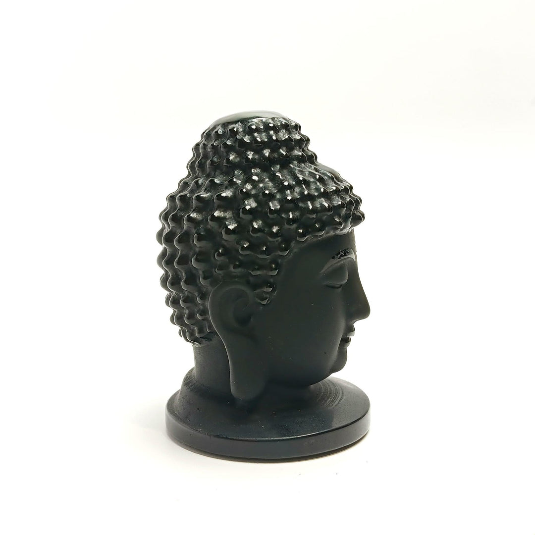 Buddha Head-Black Obsidian - The Harmony Store
