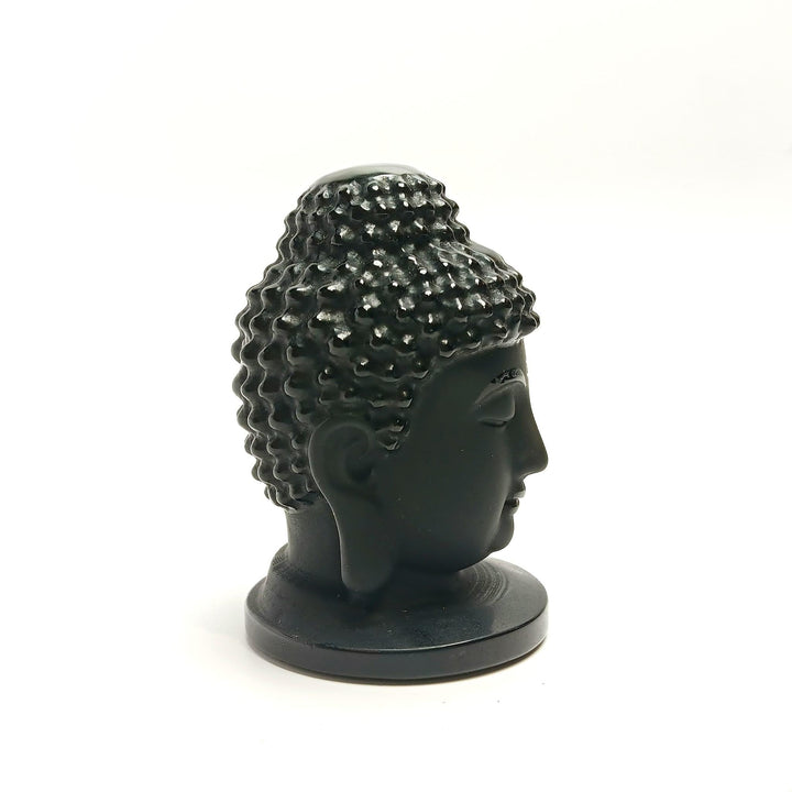 Buddha Head-Black Obsidian - The Harmony Store