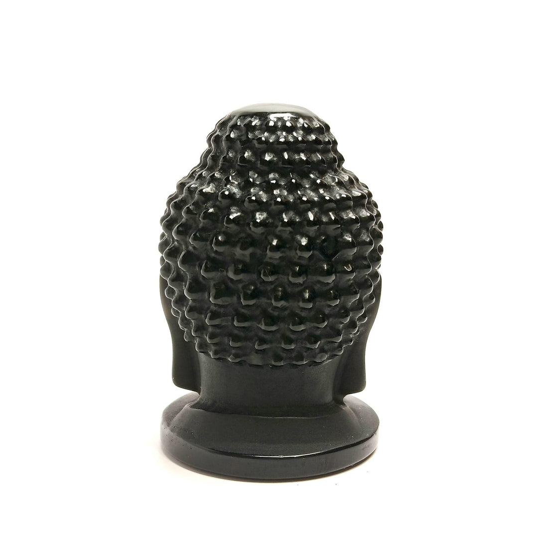 Buddha Head-Black Obsidian - The Harmony Store
