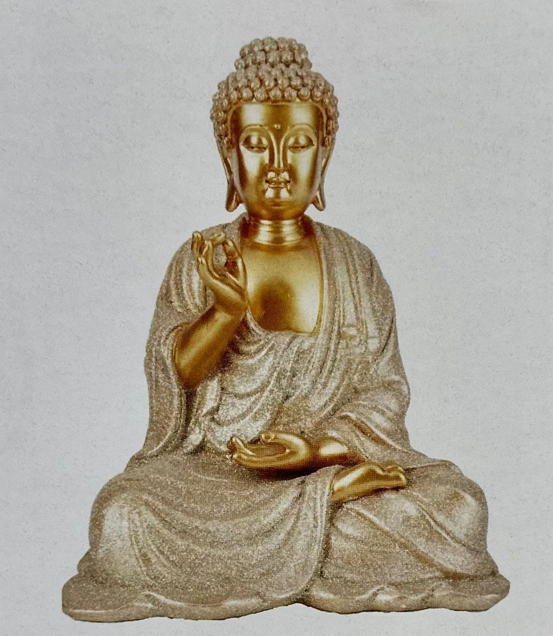 Buddha Shuni Mudra Resin Statue 11 inch | The Harmony Store Shuni Mudra : 11"