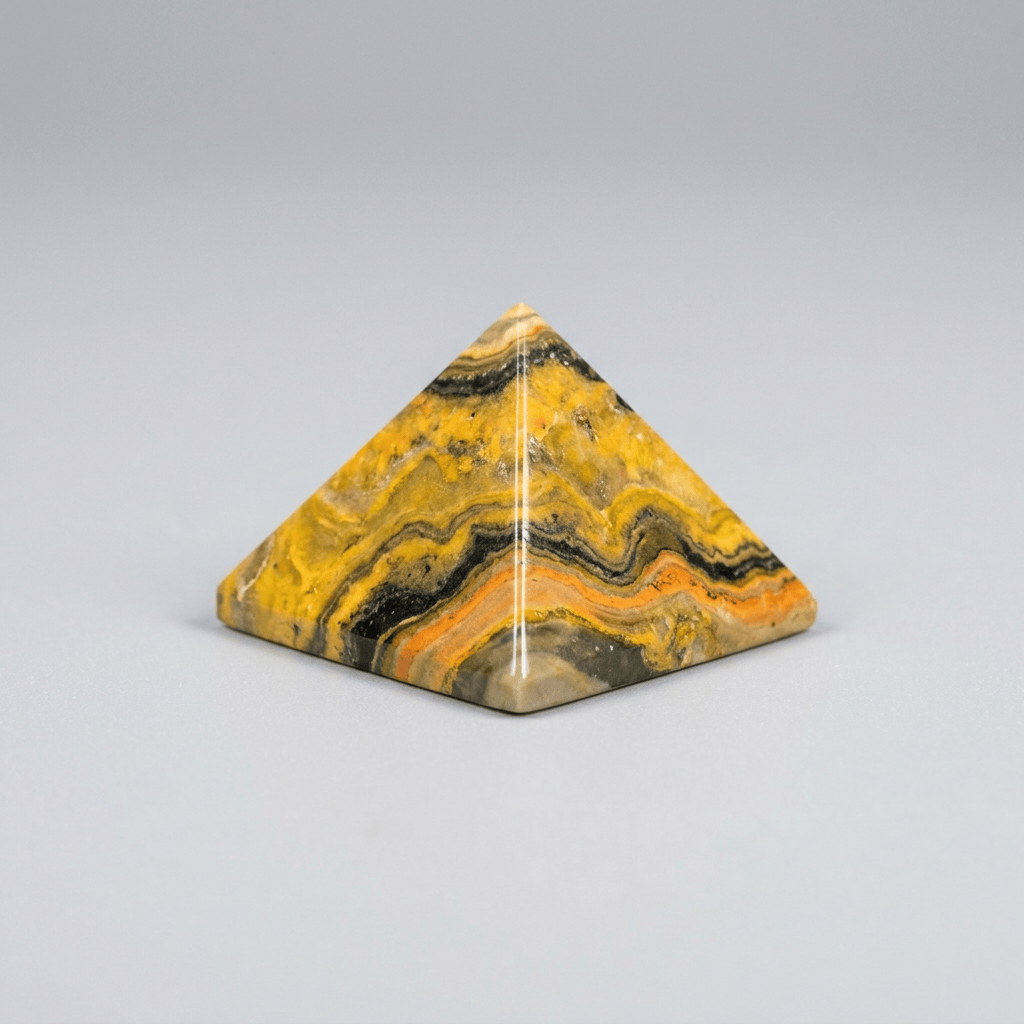 Bumble Bee Jasper Pyramid Large | The Harmony Store Pyramid