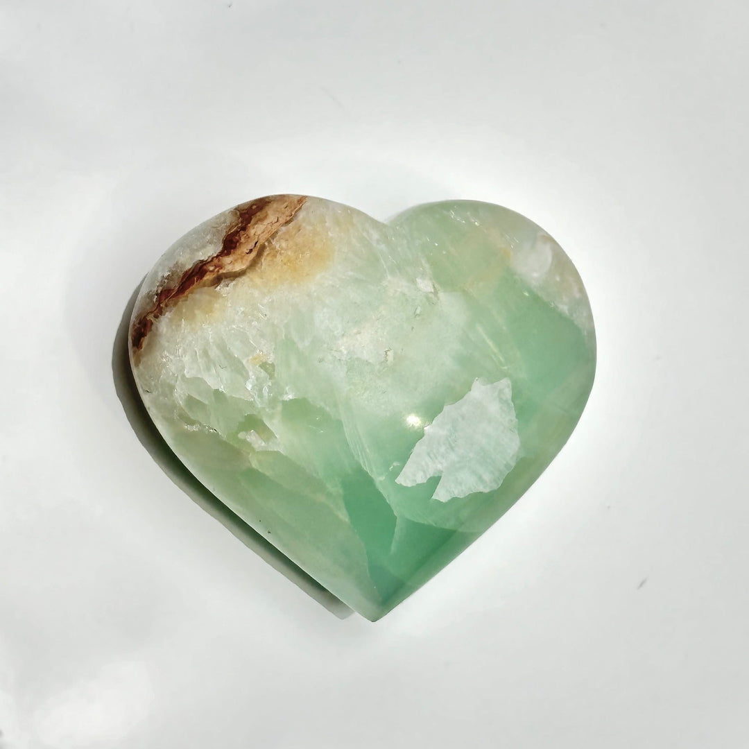 Caribbean Calcite Heart Crystal | The Harmony Store Heart