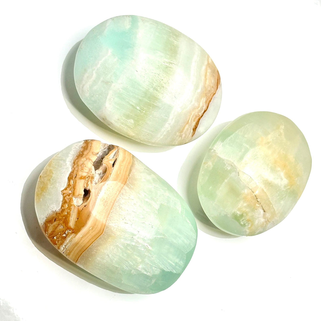 Caribbean Calcite Palm Stone | The Harmony Store Palm Stone
