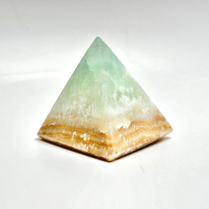 Caribbean Calcite Pyramid | The Harmony Store Pyramid