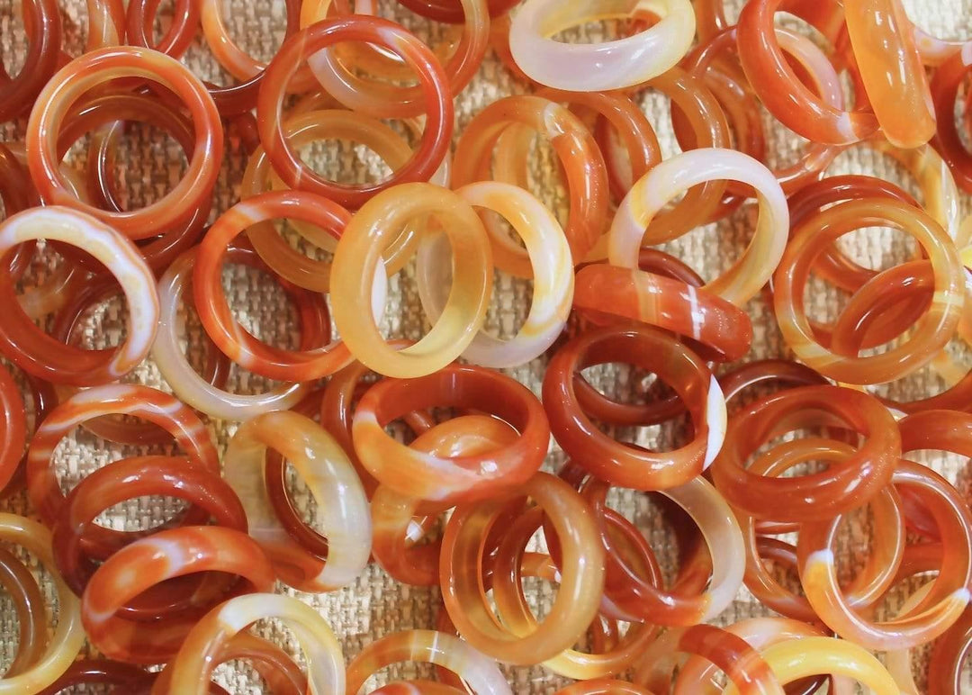 Carnelian Agate Ring, Sizes 5-10 | Harmony Store Ring