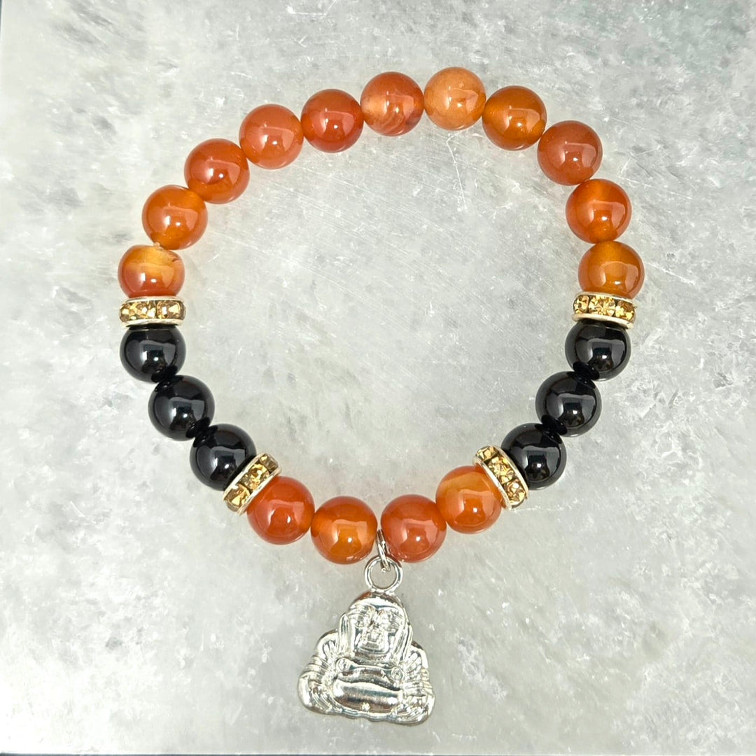 Carnelian & Black Onyx Bracelet | The Harmony Store Bracelet