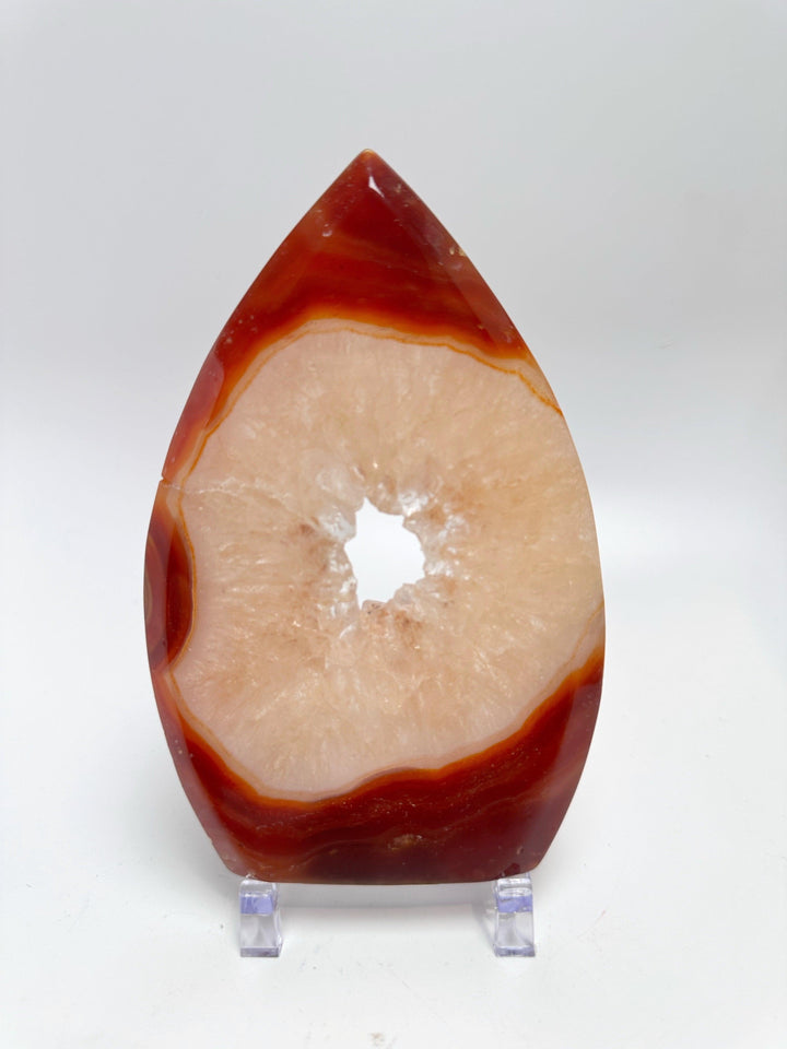 Carnelian Druzy Flat Flame | The Harmony Store