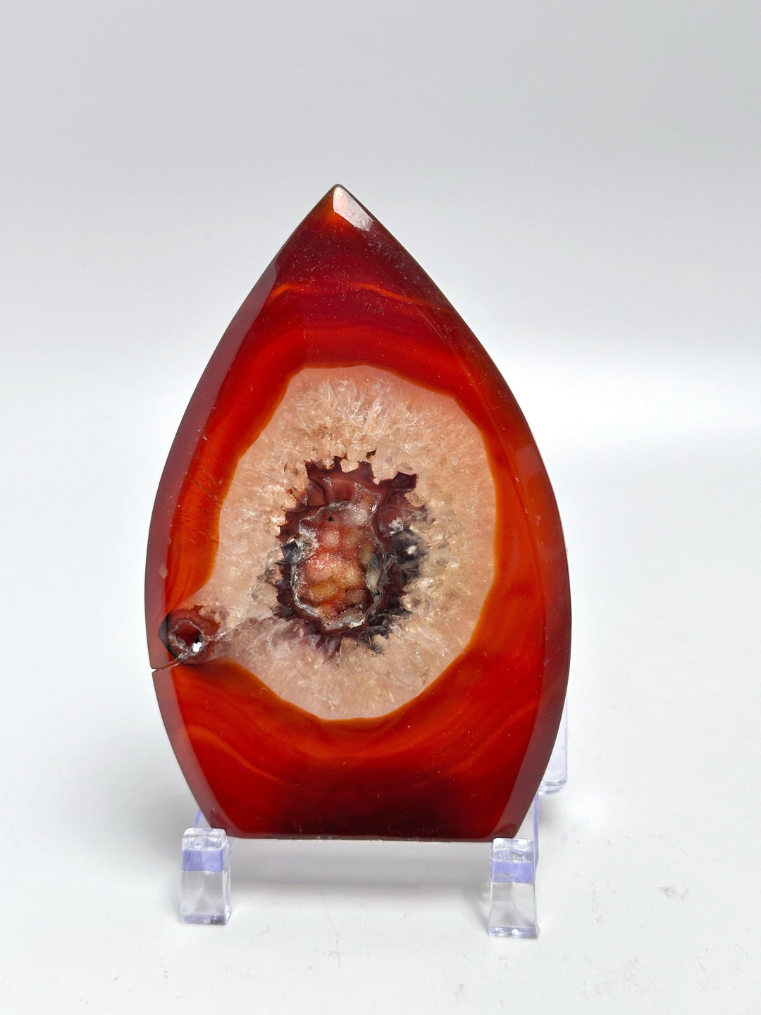 Carnelian Druzy Flat Flame | The Harmony Store