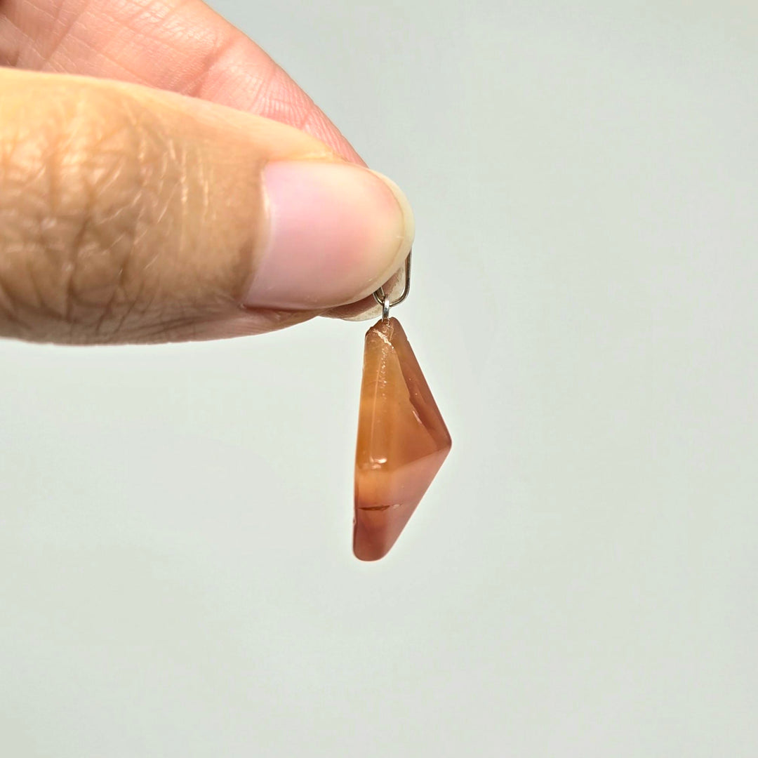 Carnelian Pyramid Pendant | The Harmony Store