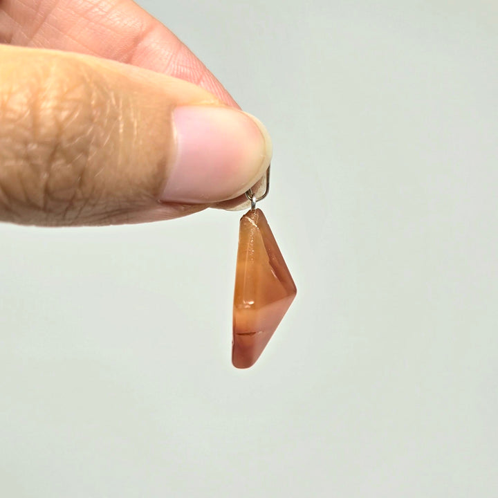 Carnelian Pyramid Pendant | The Harmony Store