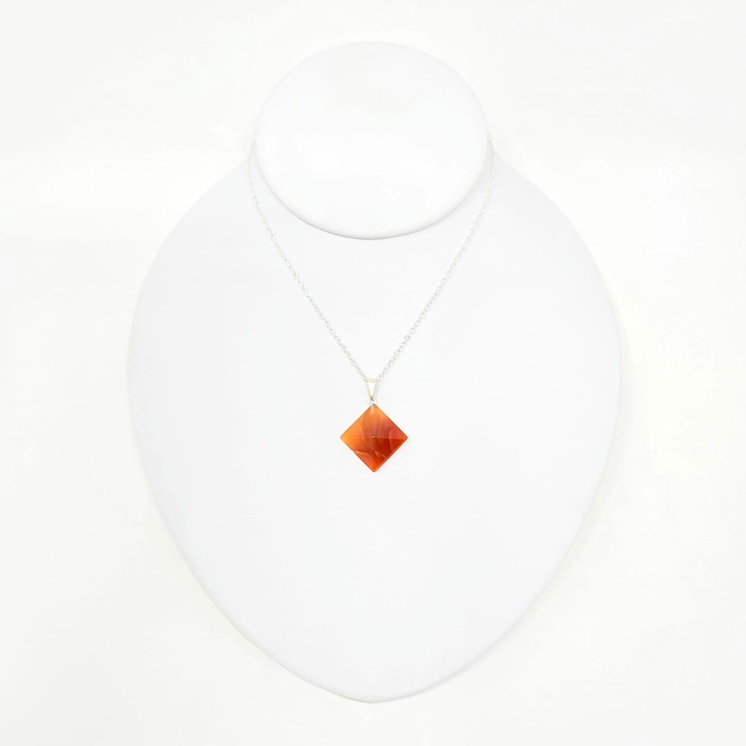 Carnelian Pyramid Pendant | The Harmony Store