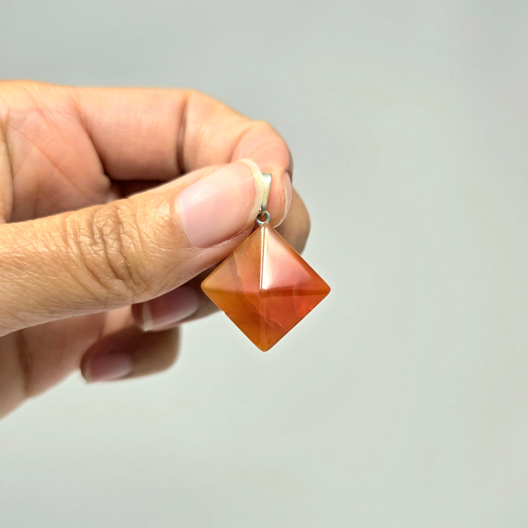 Carnelian Pyramid Pendant | The Harmony Store