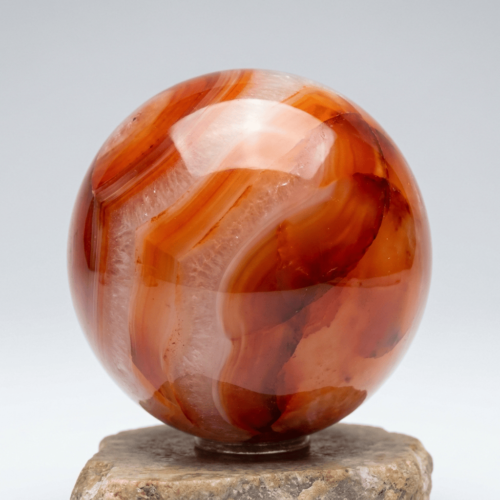 Carnelian Sphere from Madagascar | The Harmony Store Sphere