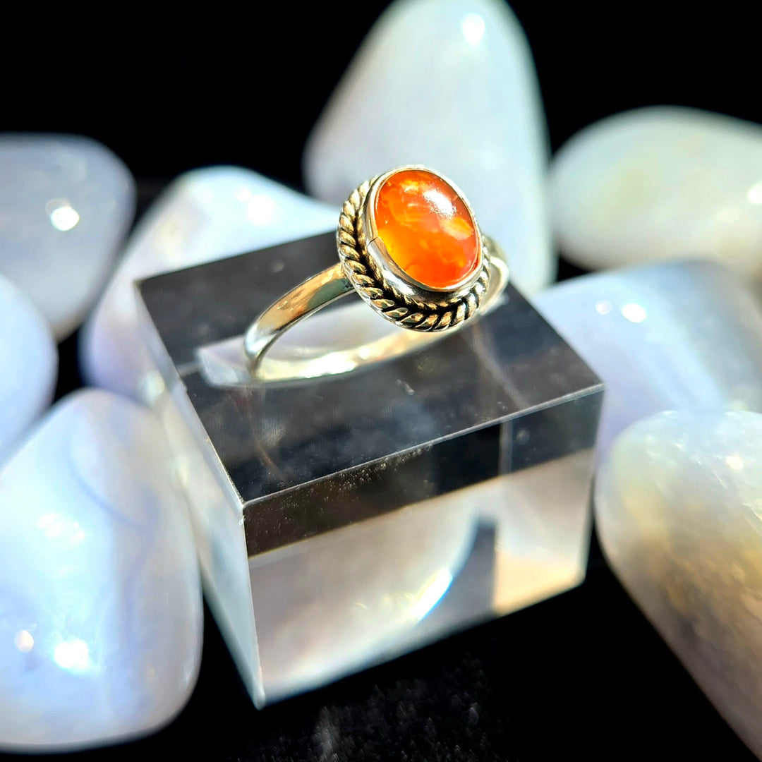 Carnelian Smooth 925 Silver Ring | The Harmony Store Ring
