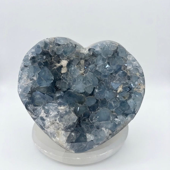Celestite Heart Cluster Madagascar | The Harmony Store Cluster