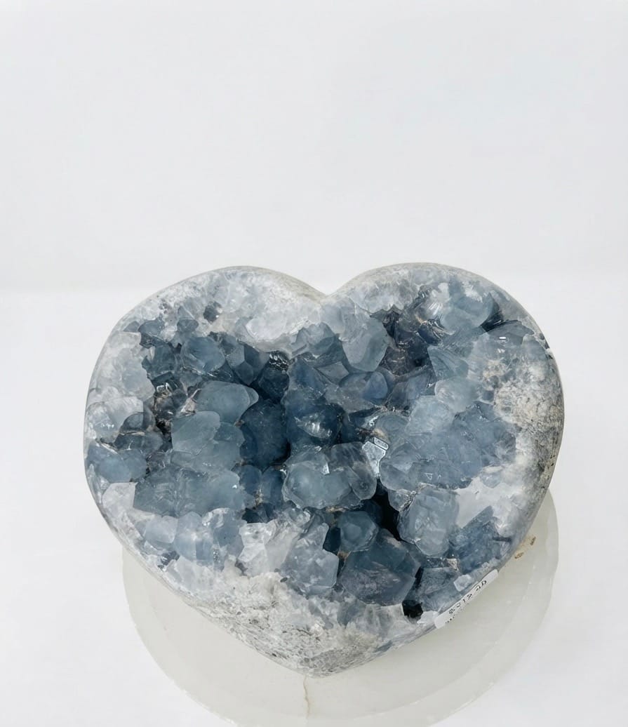 Celestite Heart Cluster Madagascar | The Harmony Store Cluster