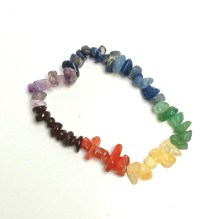Seven Chakra Chip Bracelet | The Harmony Store Bracelet