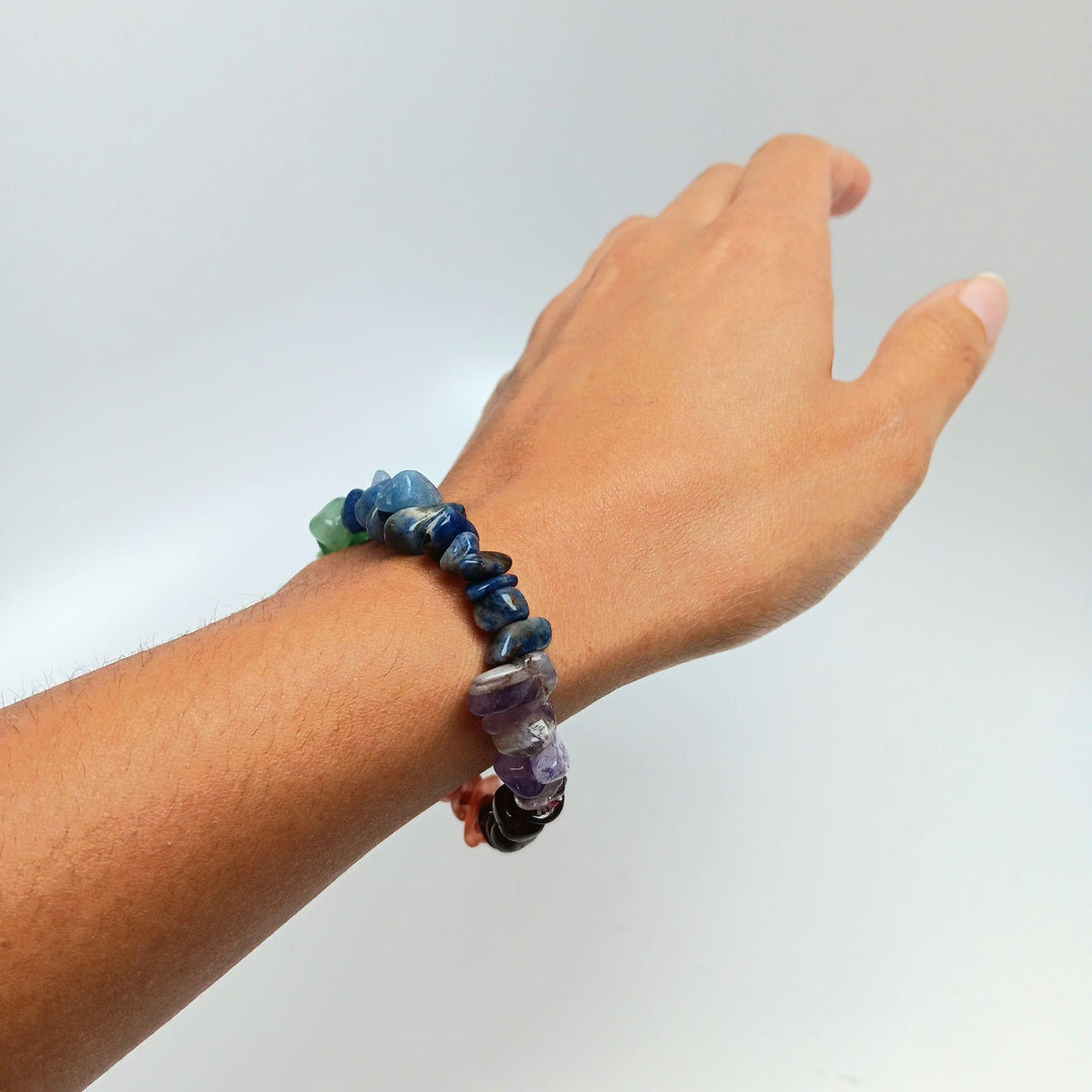 Seven Chakra Chip Bracelet | The Harmony Store Bracelet