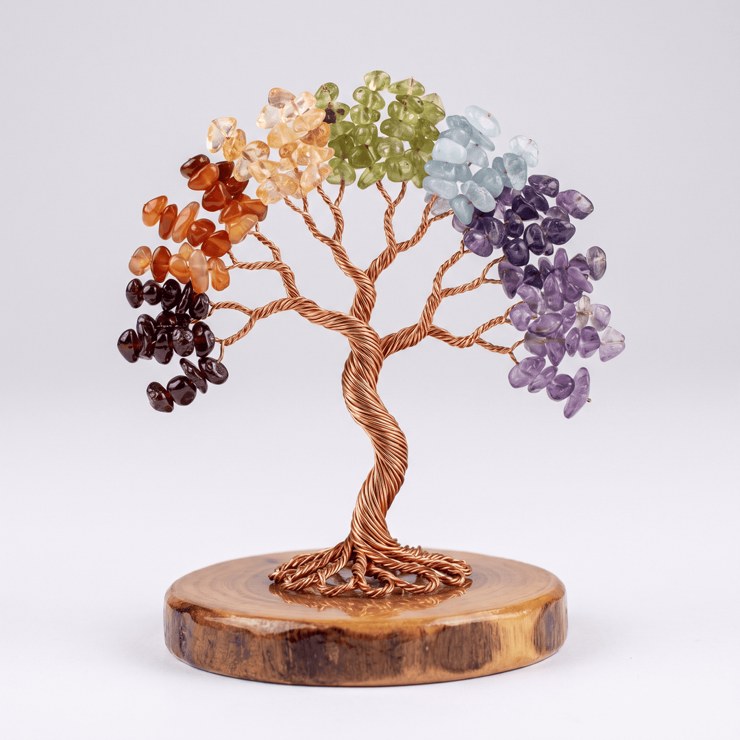 8-Inch Chakra Crystal Tree, Medium | Harmony Store Home Decor