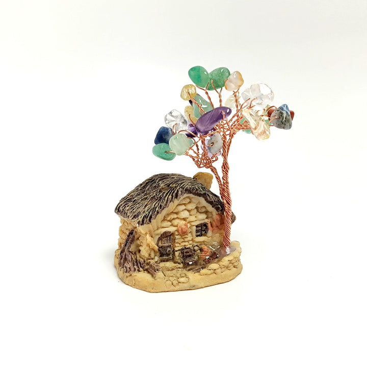 Chakra Mix Crystal Tiny House Tree | The Harmony Store 7 Chakra