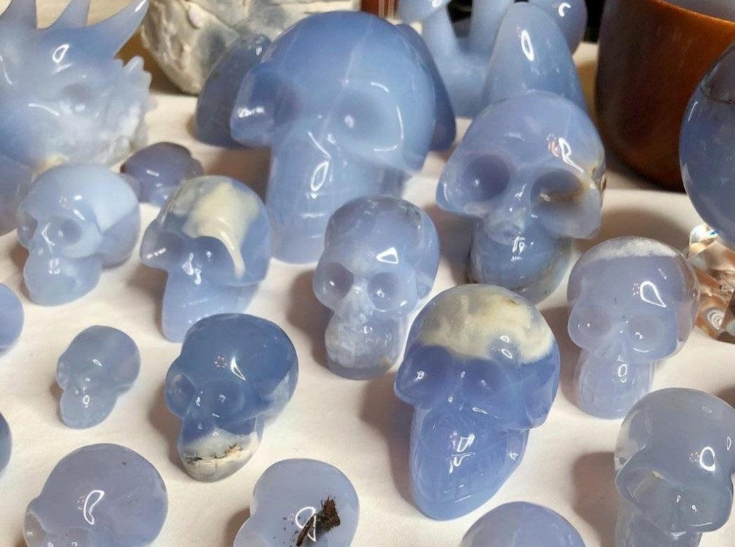 Chalcedony Crystal Skull | The Harmony Store Skull