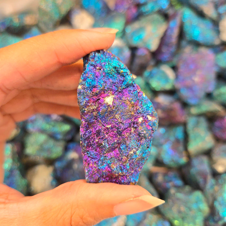Blue Chalcopyrite Rough | The Harmony Store Raw Crystal