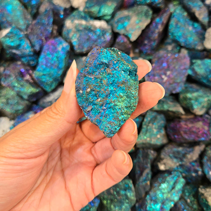 Blue Chalcopyrite Rough | The Harmony Store Raw Crystal