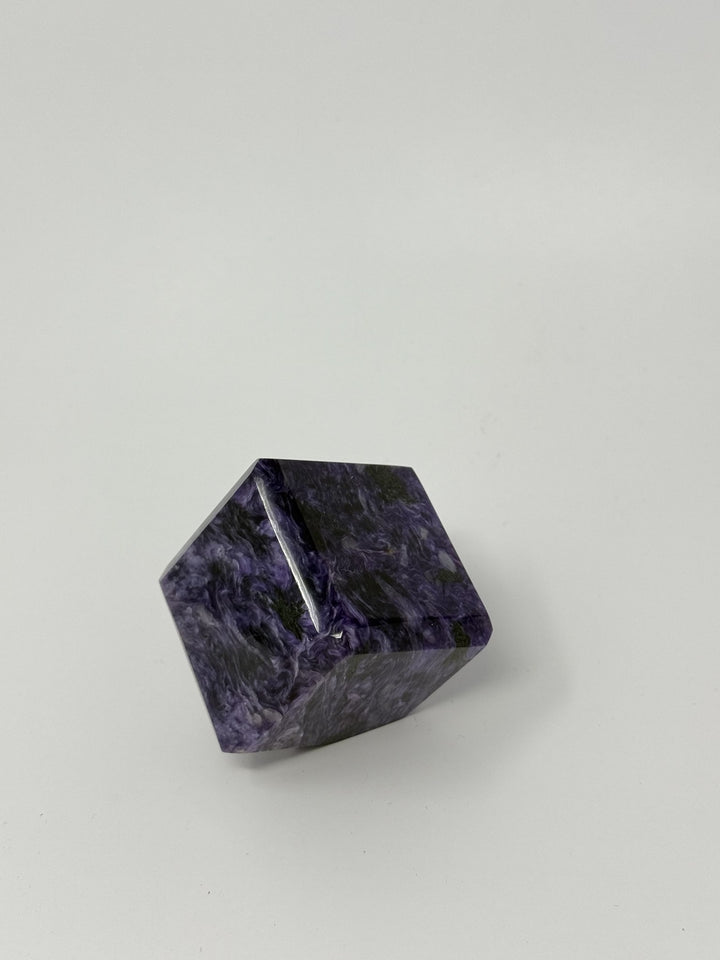 Charoite Cube from Russia | The Harmony Store