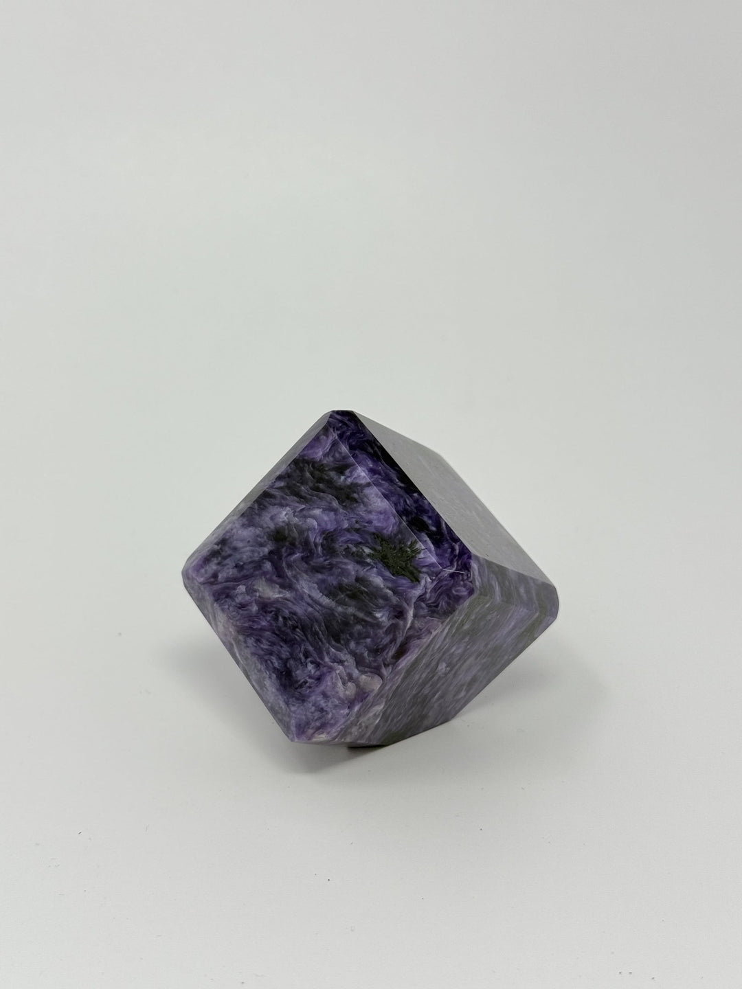Charoite Cube from Russia | The Harmony Store