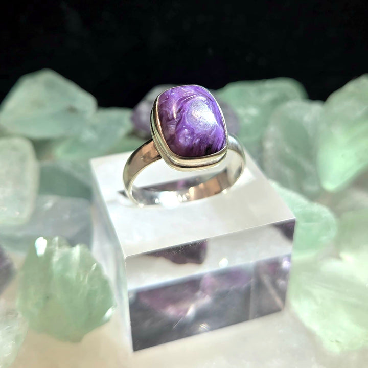 Charoite Sterling Silver Ring | The Harmony Store Ring