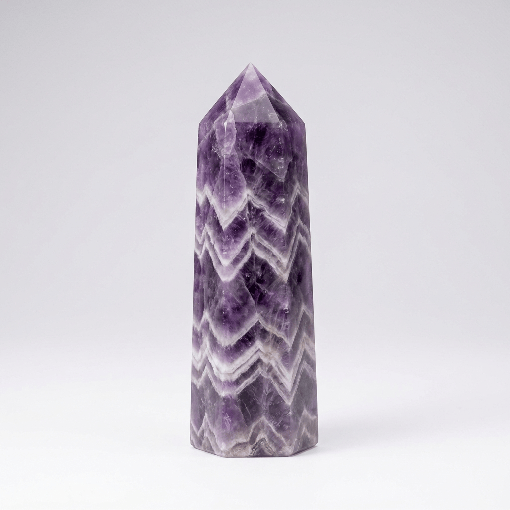 Chevron Amethyst Obelisk | The Harmony Store Tower