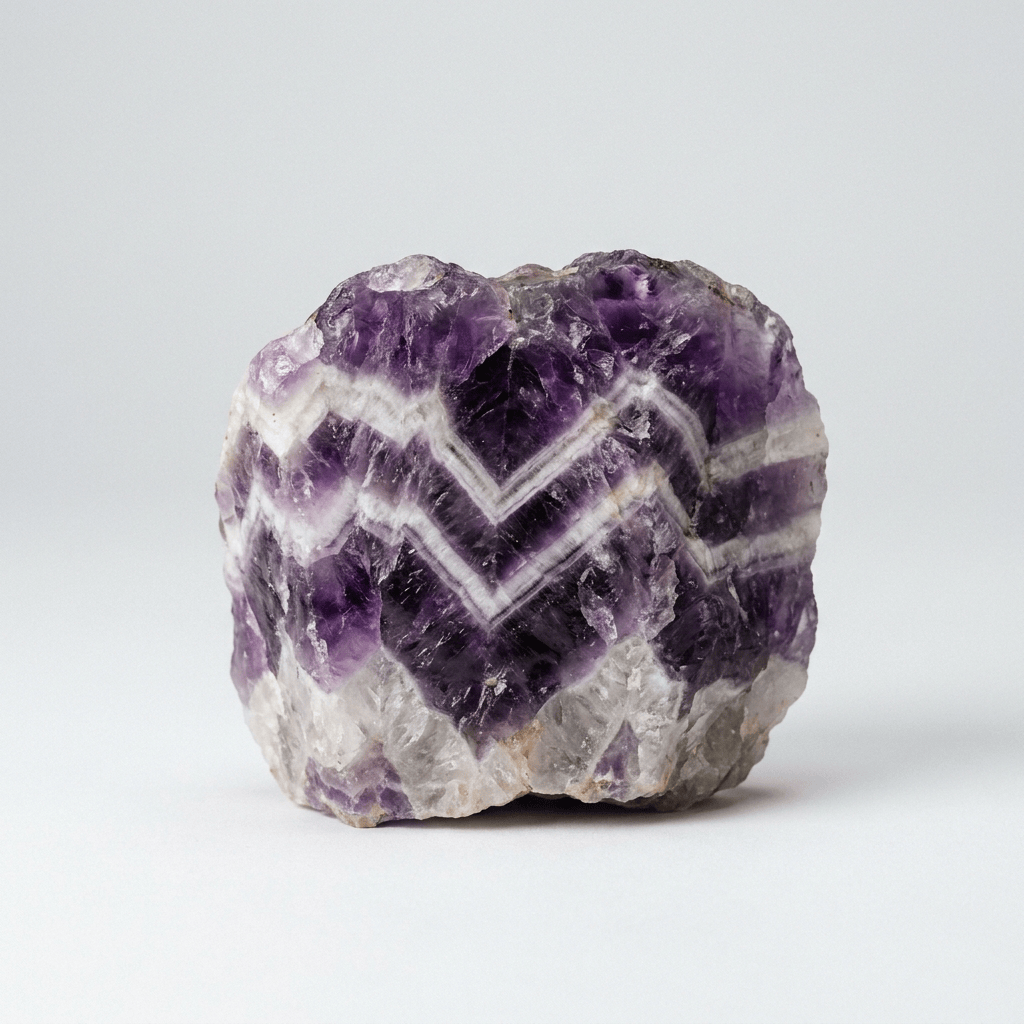 Chevron Amethyst Rough | The Harmony Store Raw Crystal