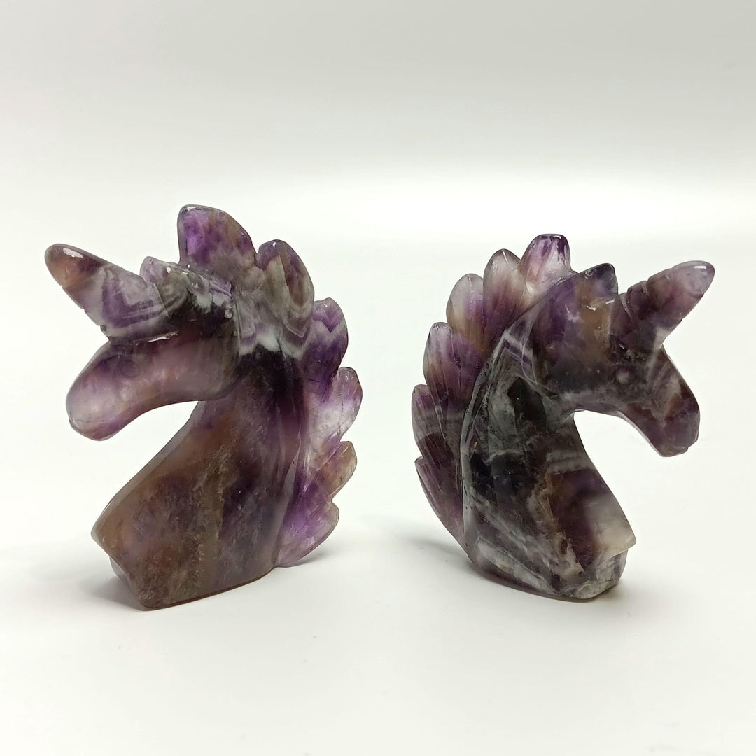 Chevron Amethyst Unicorn 2.25" | The Harmony Store Carving