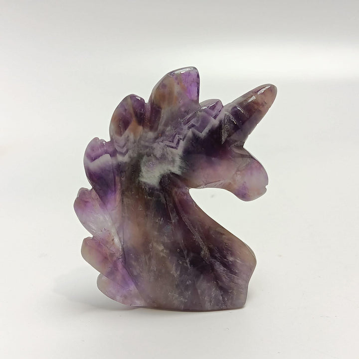 Chevron Amethyst Unicorn 2.25" | The Harmony Store Carving
