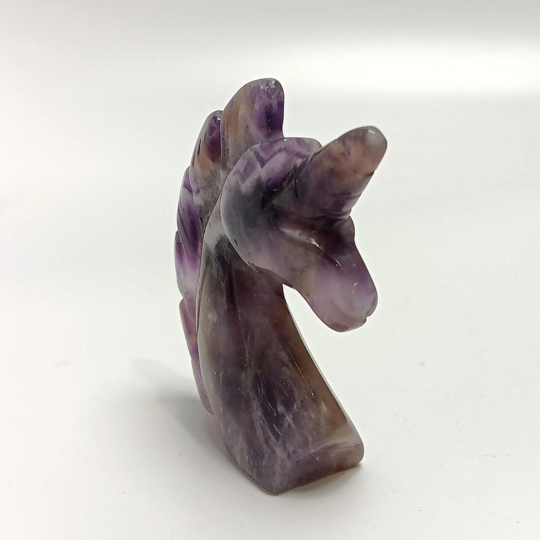 Chevron Amethyst Unicorn 2.25" | The Harmony Store Carving