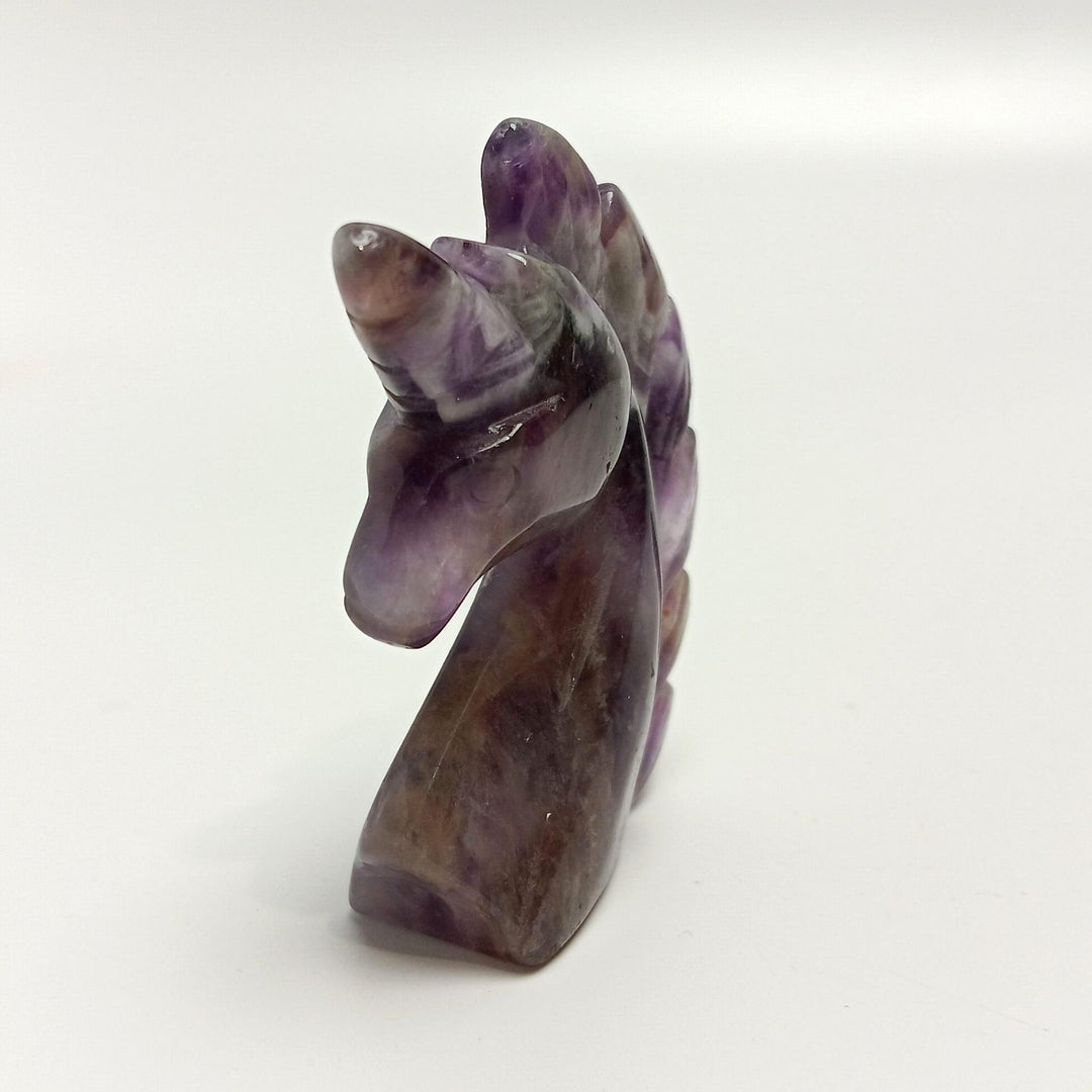 Chevron Amethyst Unicorn 2.25" | The Harmony Store Carving