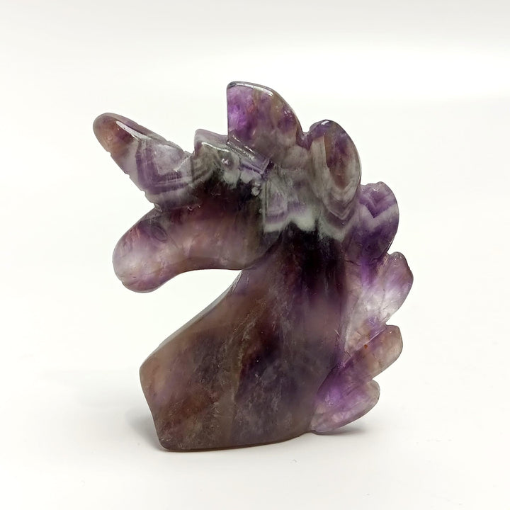 Chevron Amethyst Unicorn 2.25" | The Harmony Store Carving