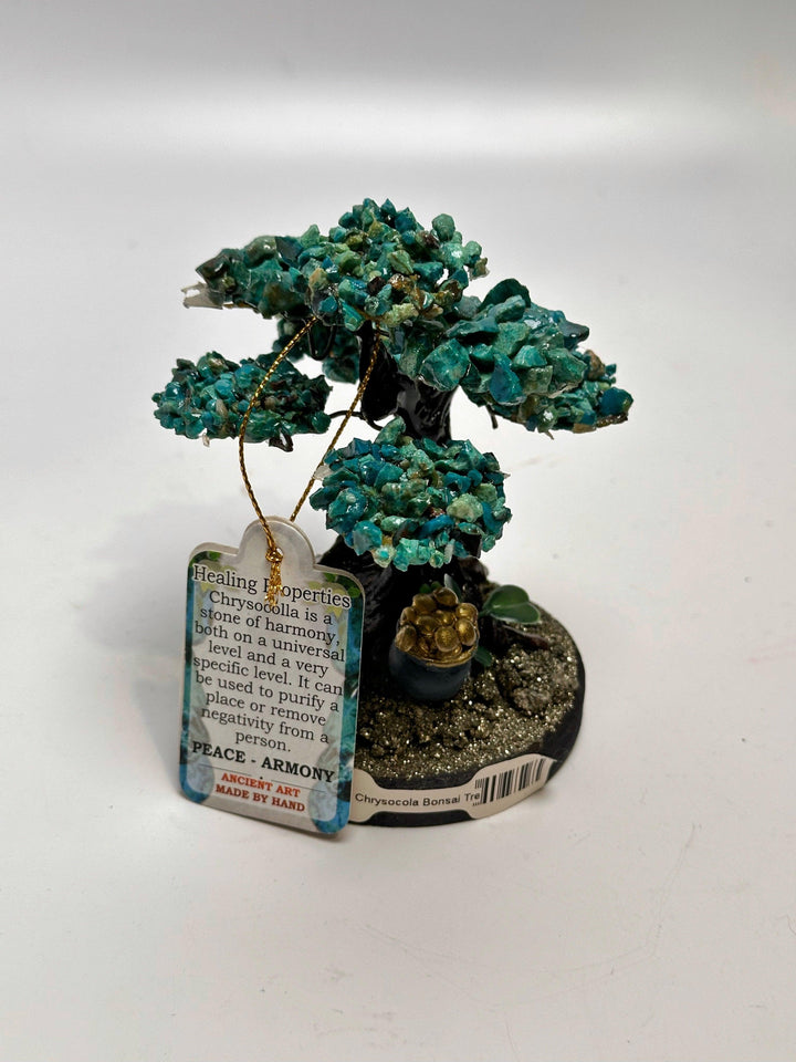 Chrysocolla Bonsai Tree 5" - The Harmony Store
