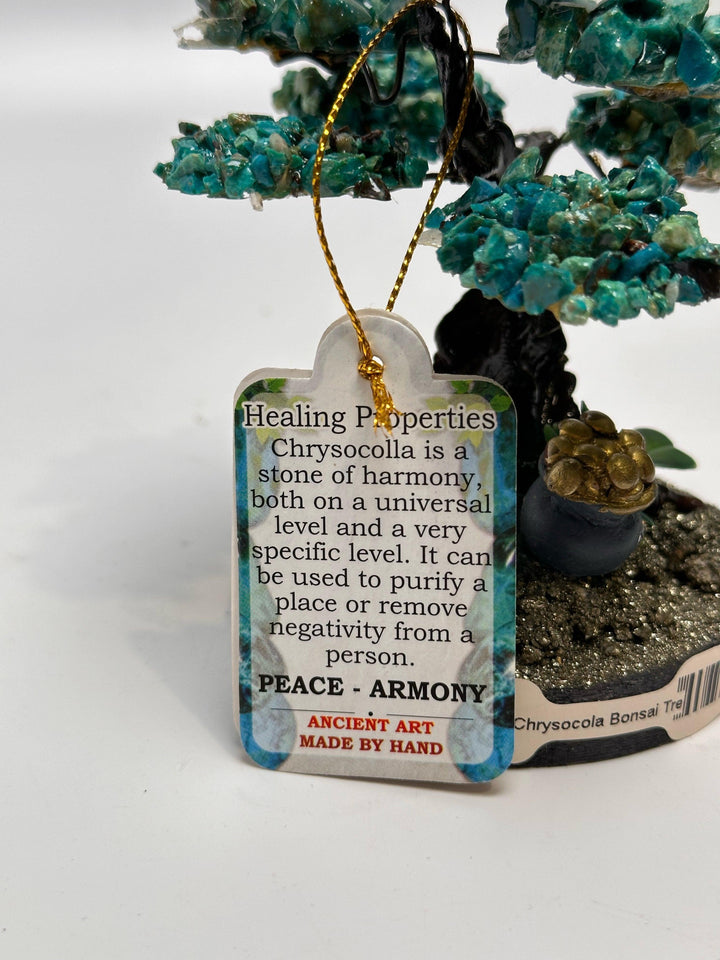 Chrysocolla Bonsai Tree 5" - The Harmony Store