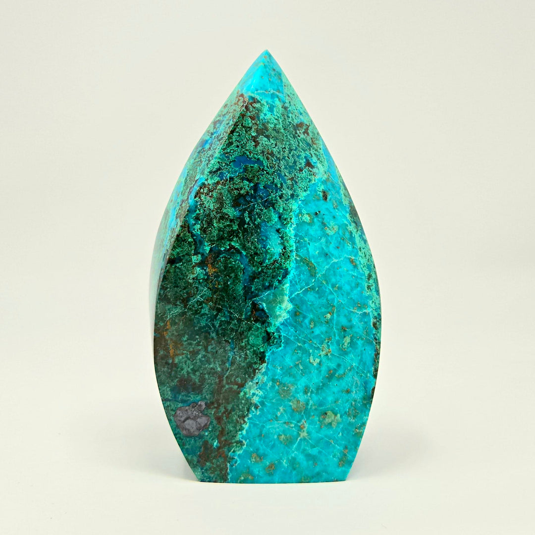 Chrysocolla Flame Crystal | The Harmony Store chrysocolla