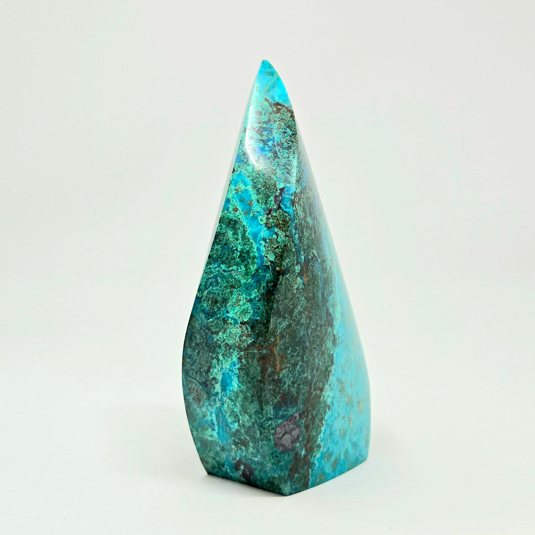 Chrysocolla Flame Crystal | The Harmony Store chrysocolla